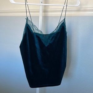 Bershka Blue lace top